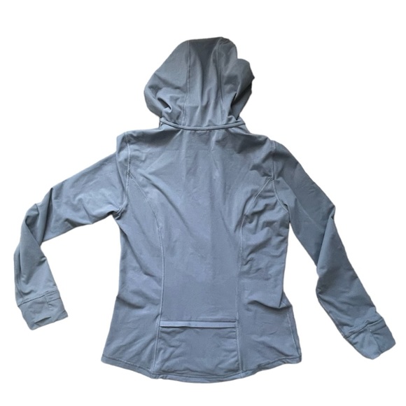 Women's Gray Hooded Jacket - Picture 6 of 14